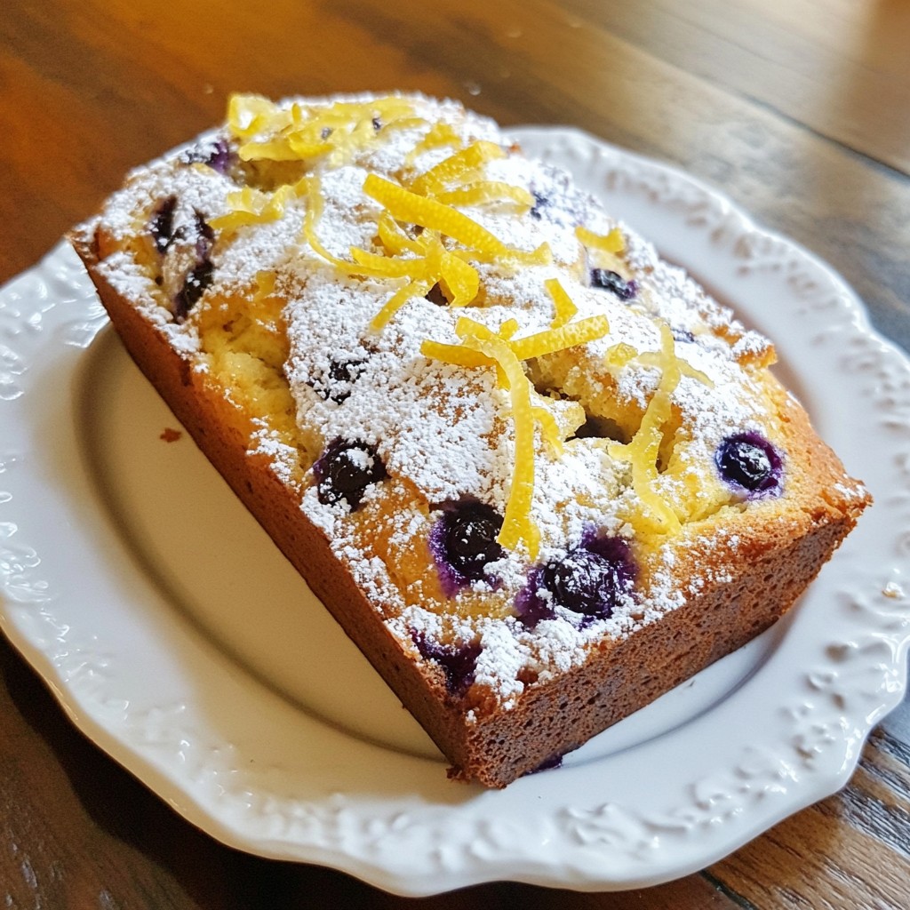Blueberry Lemon Yogurt Bread Fresh and Flavorful Recipe