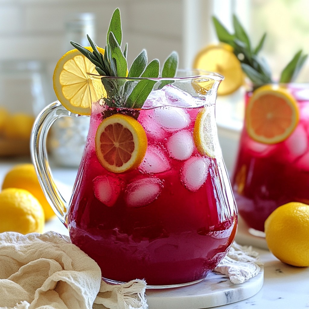 Blackberry Sage Lemonade Refreshing Summer Drink