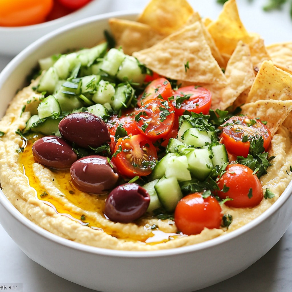 Mediterranean Hummus Bowl Fresh and Flavorful Meal