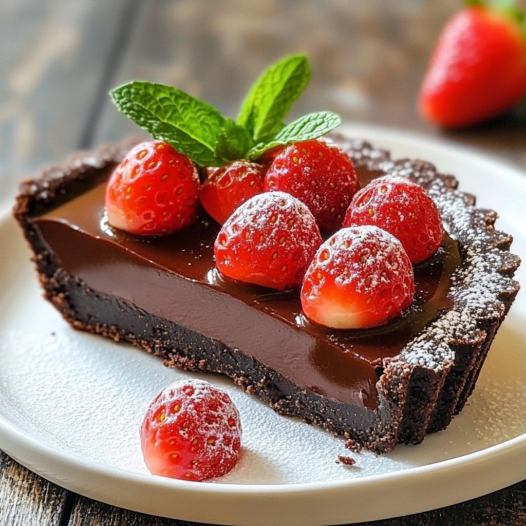 Decadent Air Fryer Chocolate Strawberry Tart Delight