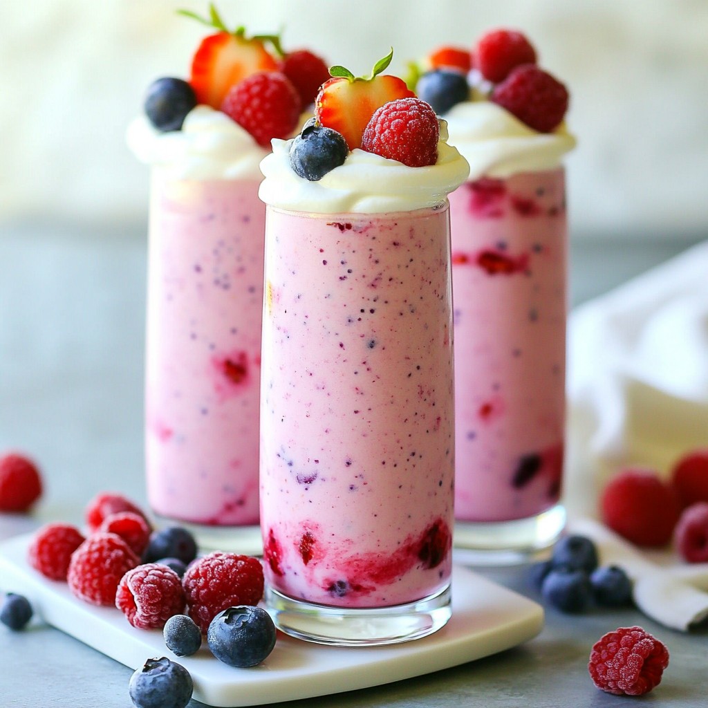 Berry Cheesecake Smoothie Creamy and Delicious Drink
