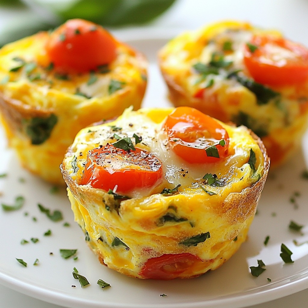 Veggie Packed Omelet Cups Perfect for Healthy Meals