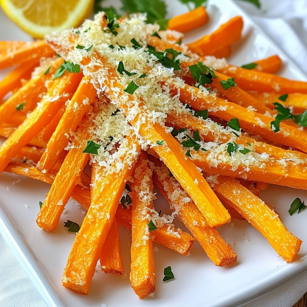 Garlic Air Fryer Parmesan Carrot Fries Recipe Delight