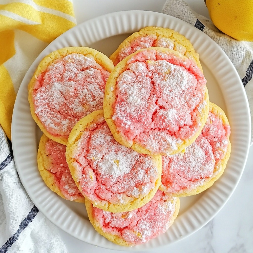 Strawberry Lemonade Cookies Delightfully Sweet Treat