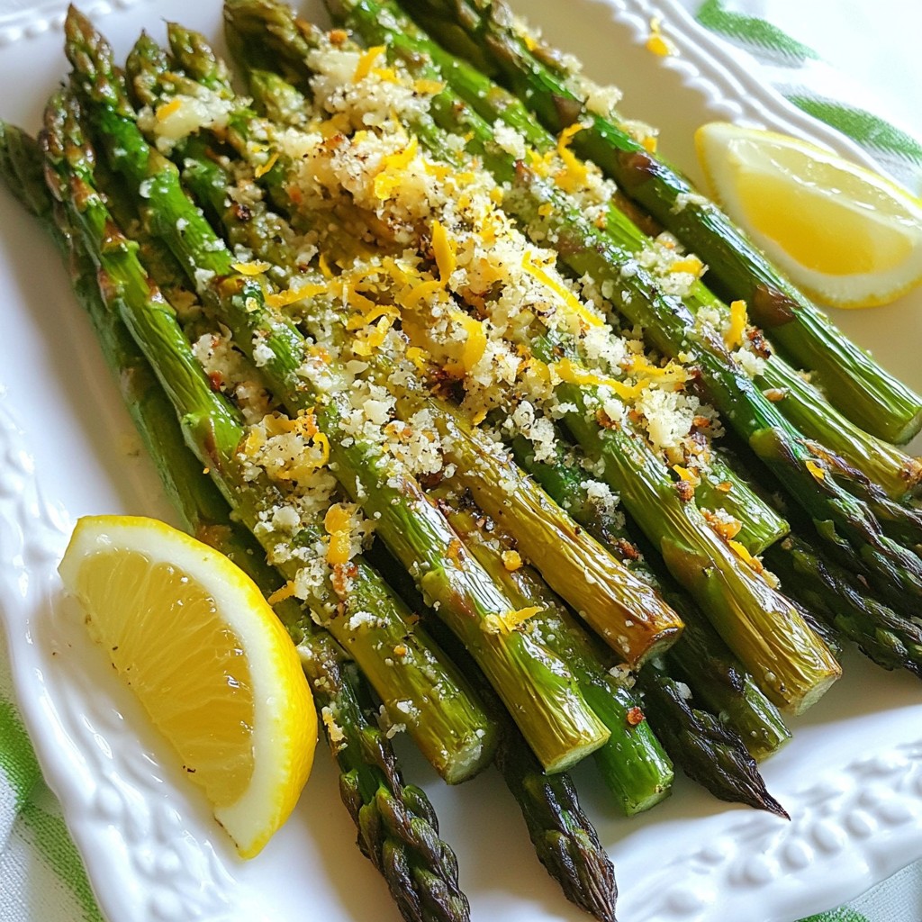 Garlic Parmesan Roasted Asparagus Tasty Side Dish