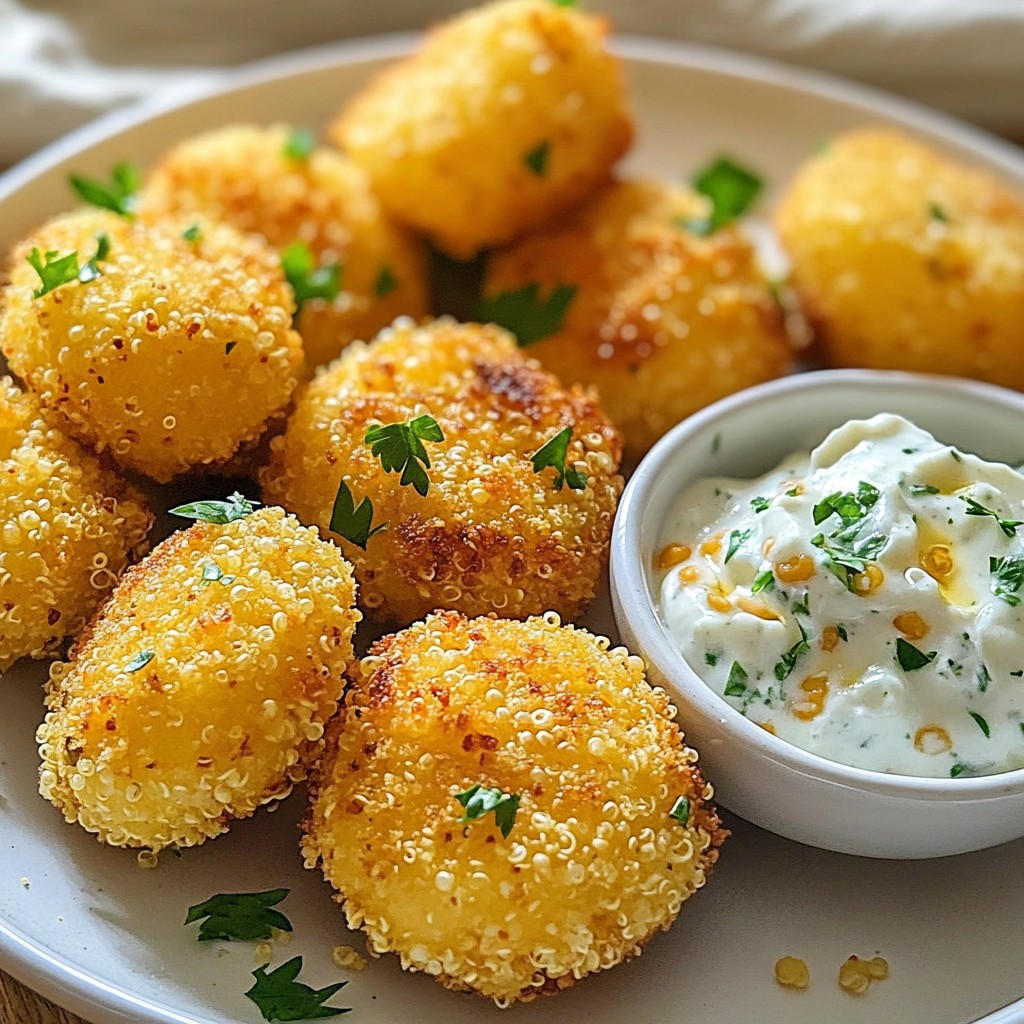 Crunchy Air-Fried Chickpea and Quinoa Bites Delight