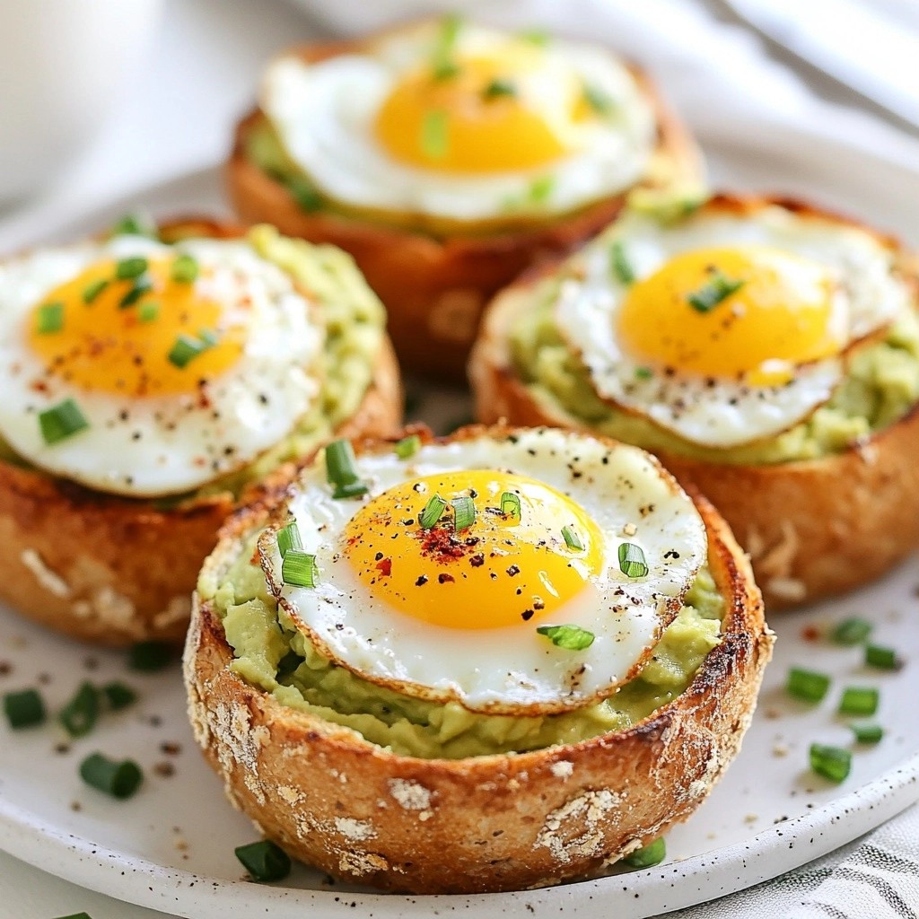 Fluffy Air Fryer Avocado Egg Toast Cups Recipe