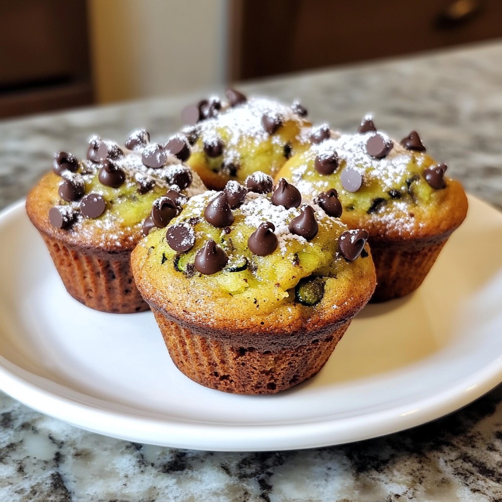 Chocolate Chip Zucchini Muffins Healthy and Tasty Treat