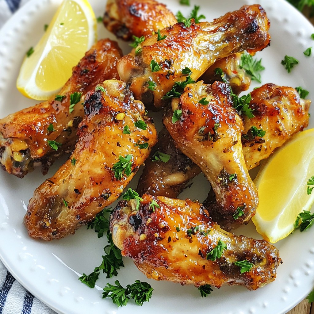 Savory Air Fryer Garlic Herb Chicken Wings Recipe