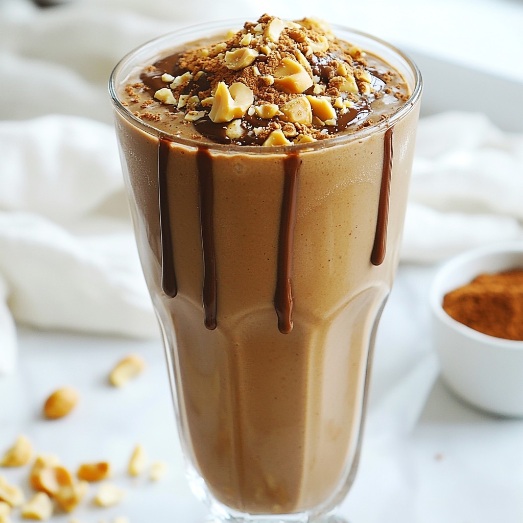 Peanut Butter Cup Smoothie Delightfully Rich Treat