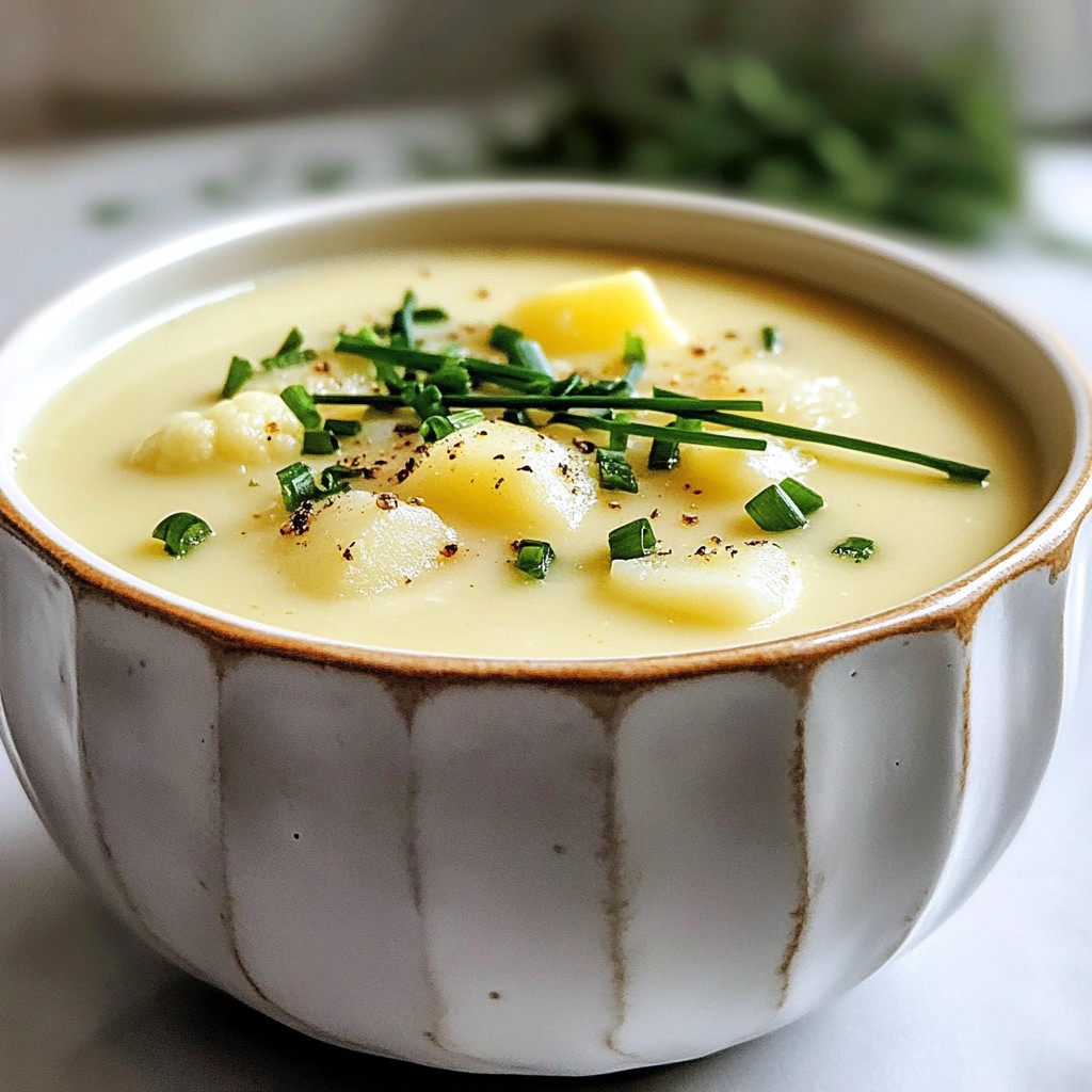 Creamy Cauliflower Potato Soup Comforting Delight