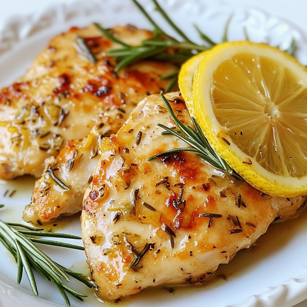 Tender Air Fryer Lemon Rosemary Chicken Breasts Recipe