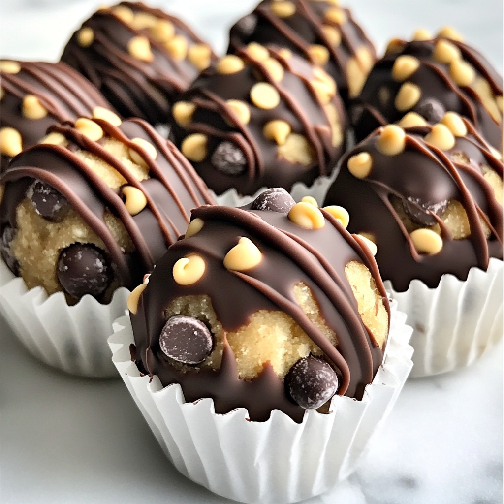 Chocolate Chip Cookie Dough Truffles Irresistible Treat