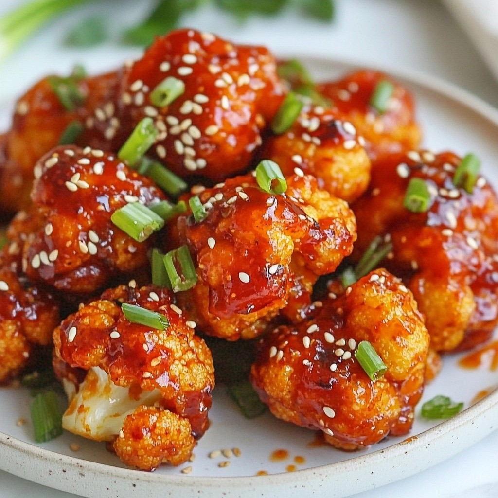 Spicy Air Fryer Sriracha Cauliflower Bites Delight