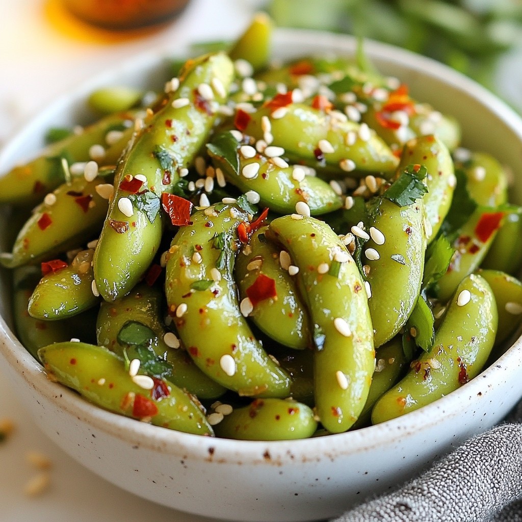 Spicy Garlic Edamame Flavorful and Simple Recipe