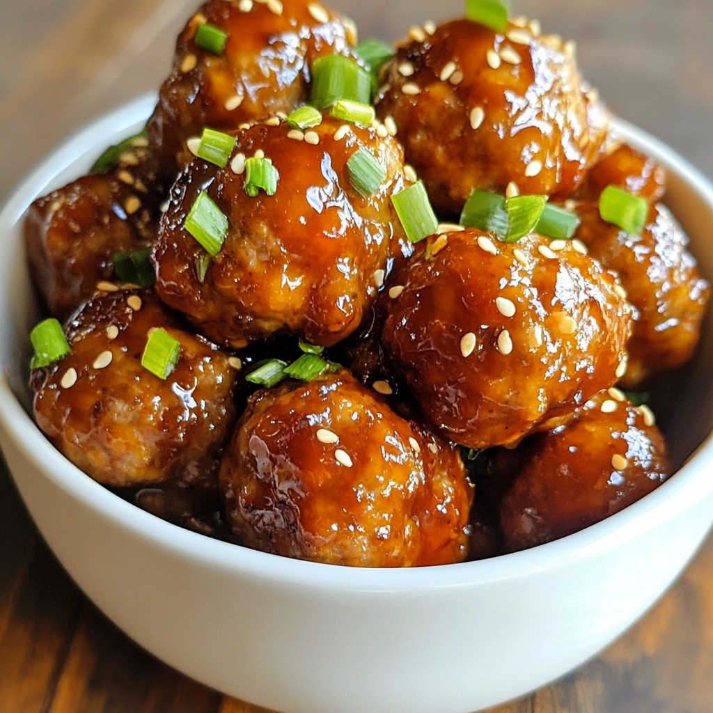 Honey Sriracha Meatballs Flavorful and Easy Recipe