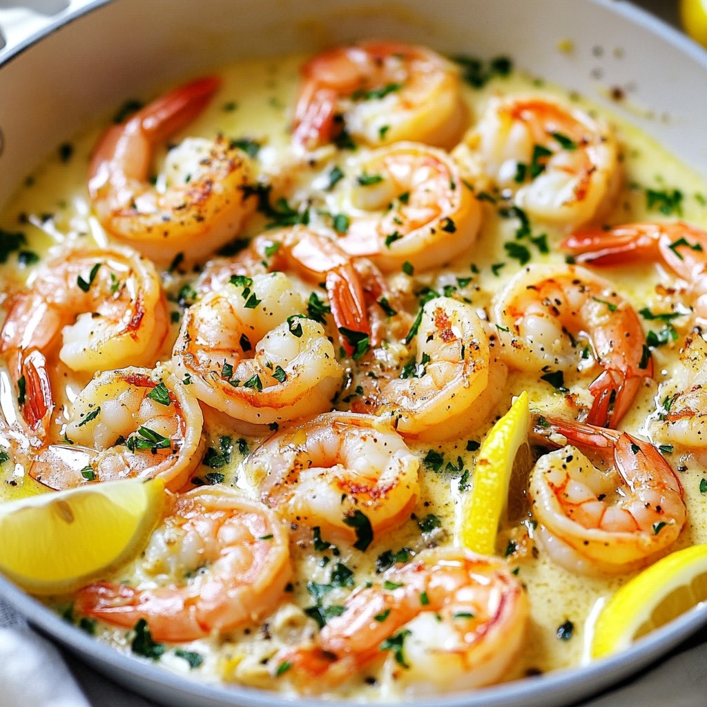 Lemon Garlic Herb Shrimp Skillet Quick and Tasty Dish