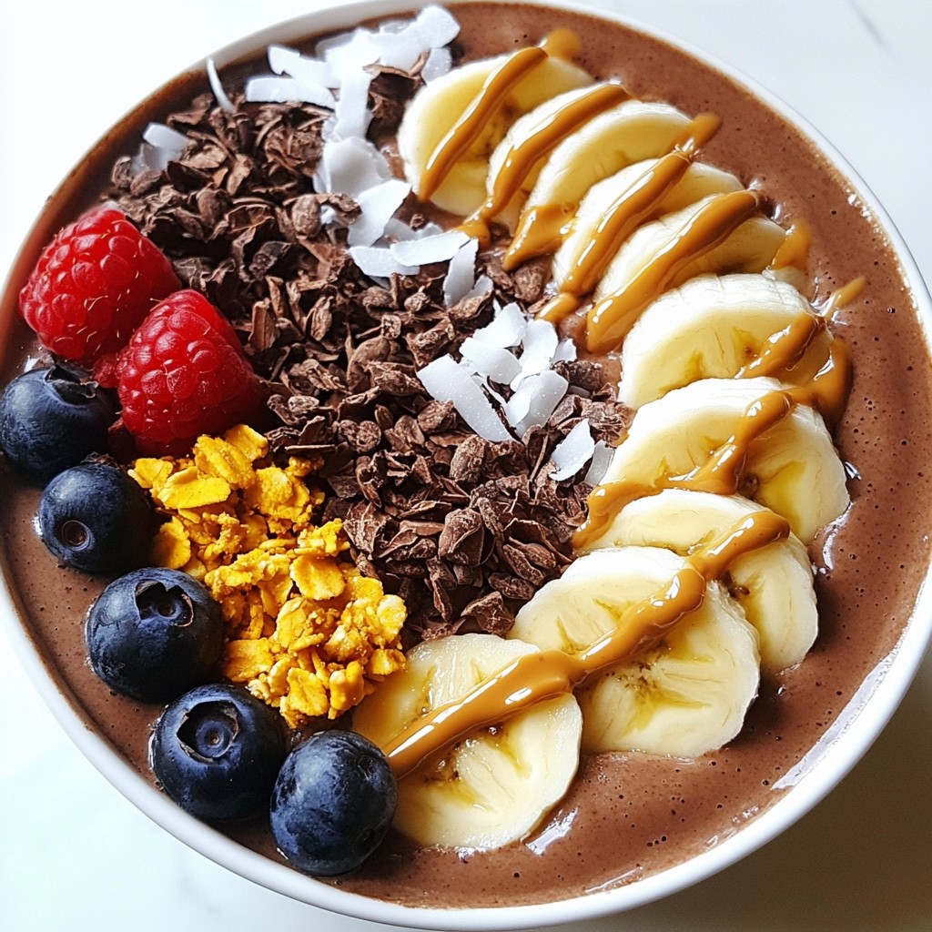 Chocolate Peanut Butter Smoothie Bowl Healthy Delight