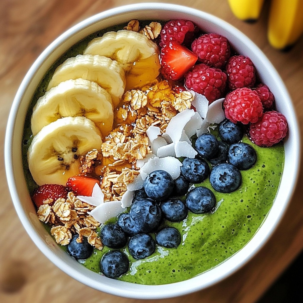 Berry Spinach Smoothie Bowl Nutrient-Packed Delight