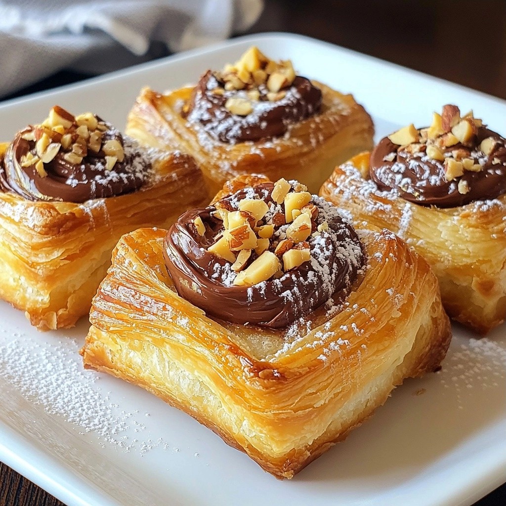 Decadent Air Fryer Chocolate Hazelnut Pastry Puffs