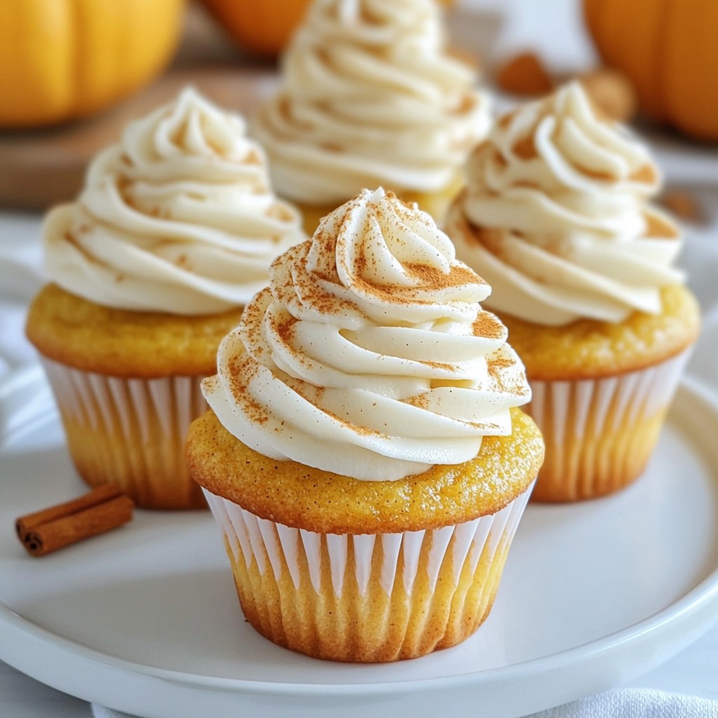 Pumpkin Spice Latte Cupcakes Delightful Fall Treat
