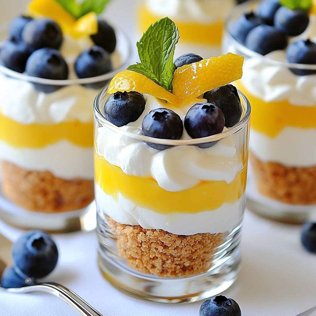 Blueberry Lemon Cheesecake Parfait Delight Recipe