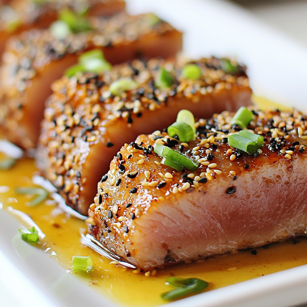 Sesame Crusted Ahi Tuna Flavorful and Easy Recipe