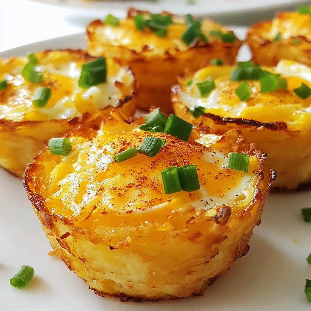 Savory Air-Fried Hash Brown Breakfast Cups Delight