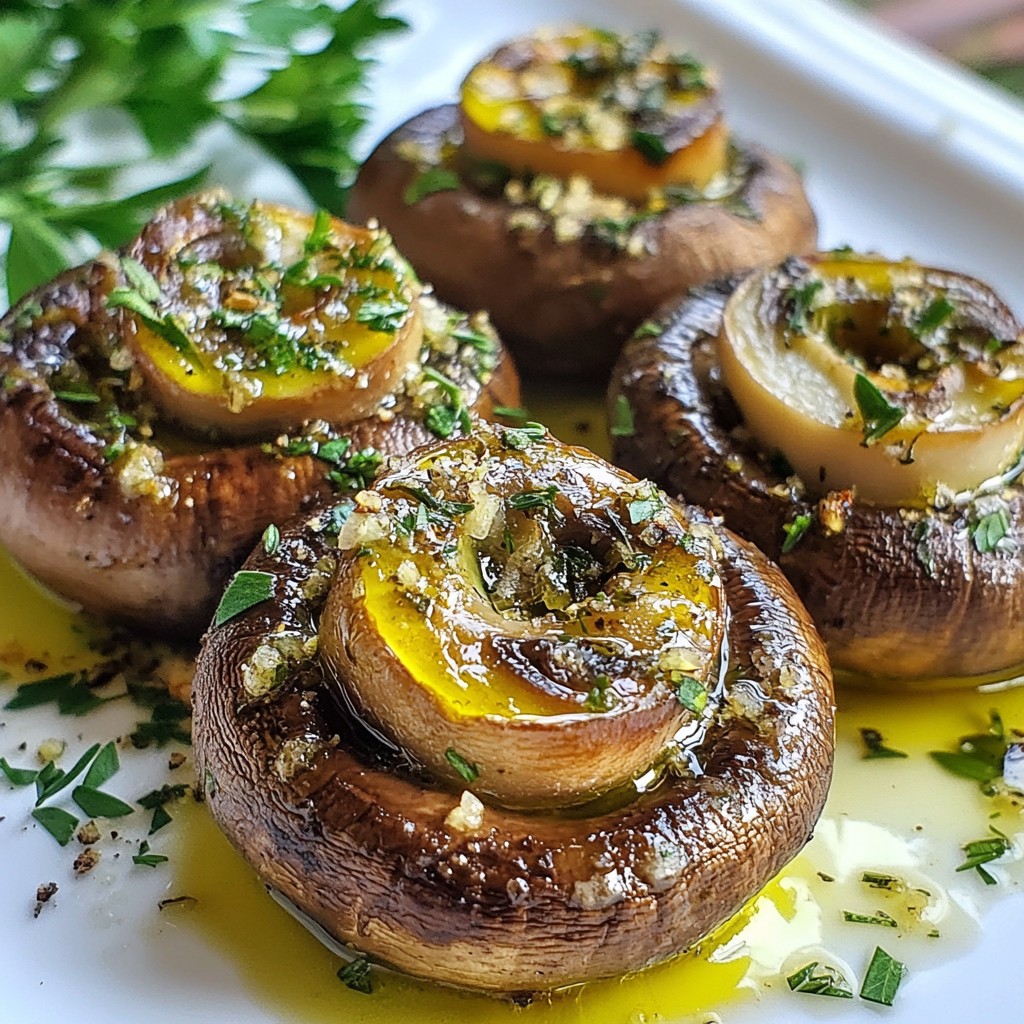 Garlic Herb Roasted Mushrooms Flavorful Side Dish