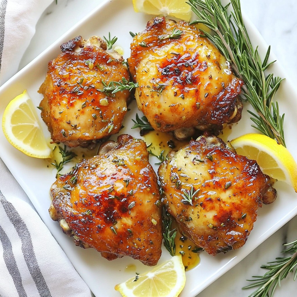 Savory Air Fryer Lemon Herb Chicken Thighs Recipe
