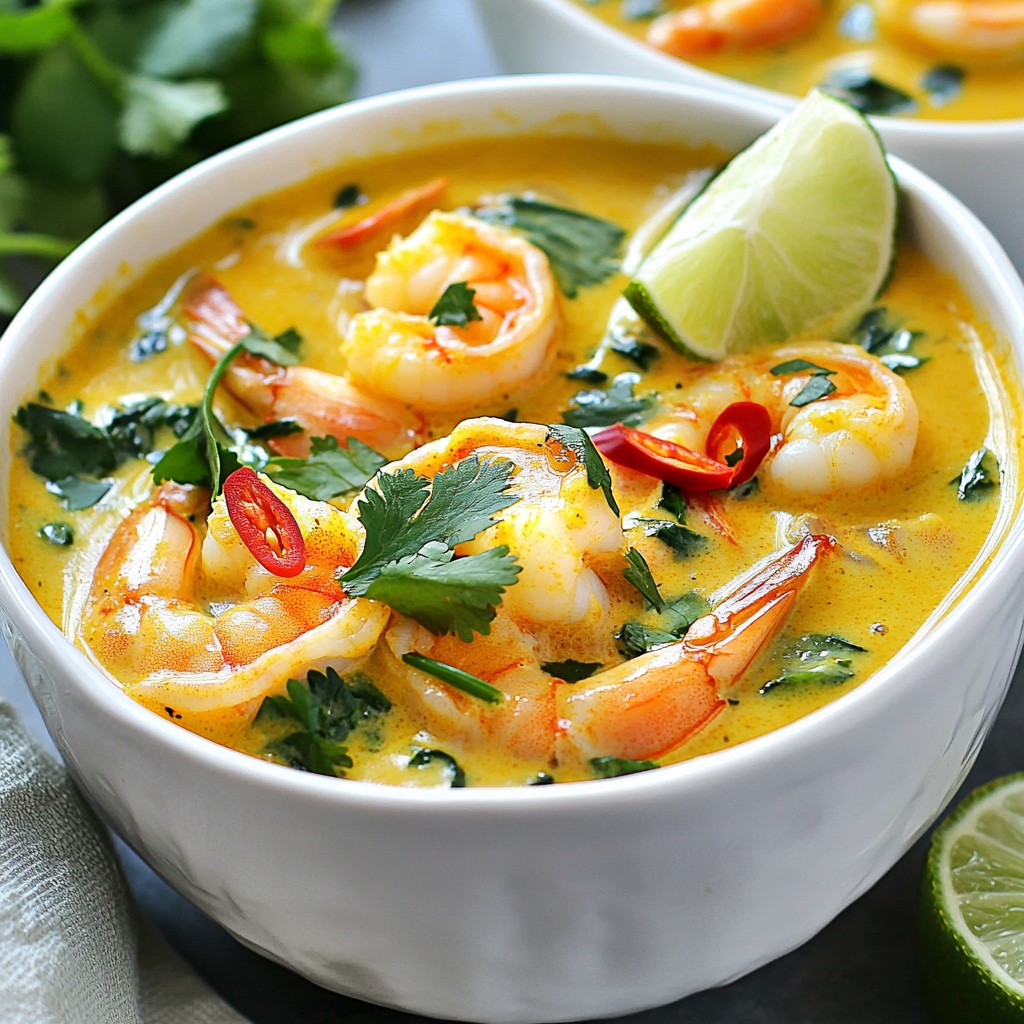 Coconut Curry Shrimp Soup Rich and Flavorful Delight