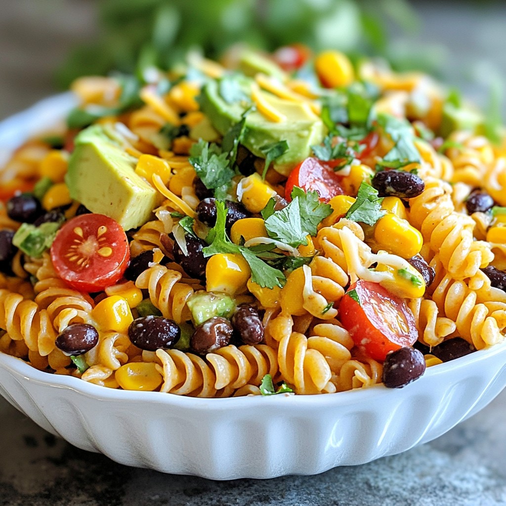 BBQ Ranch Pasta Salad Vibrant and Flavorful Dish