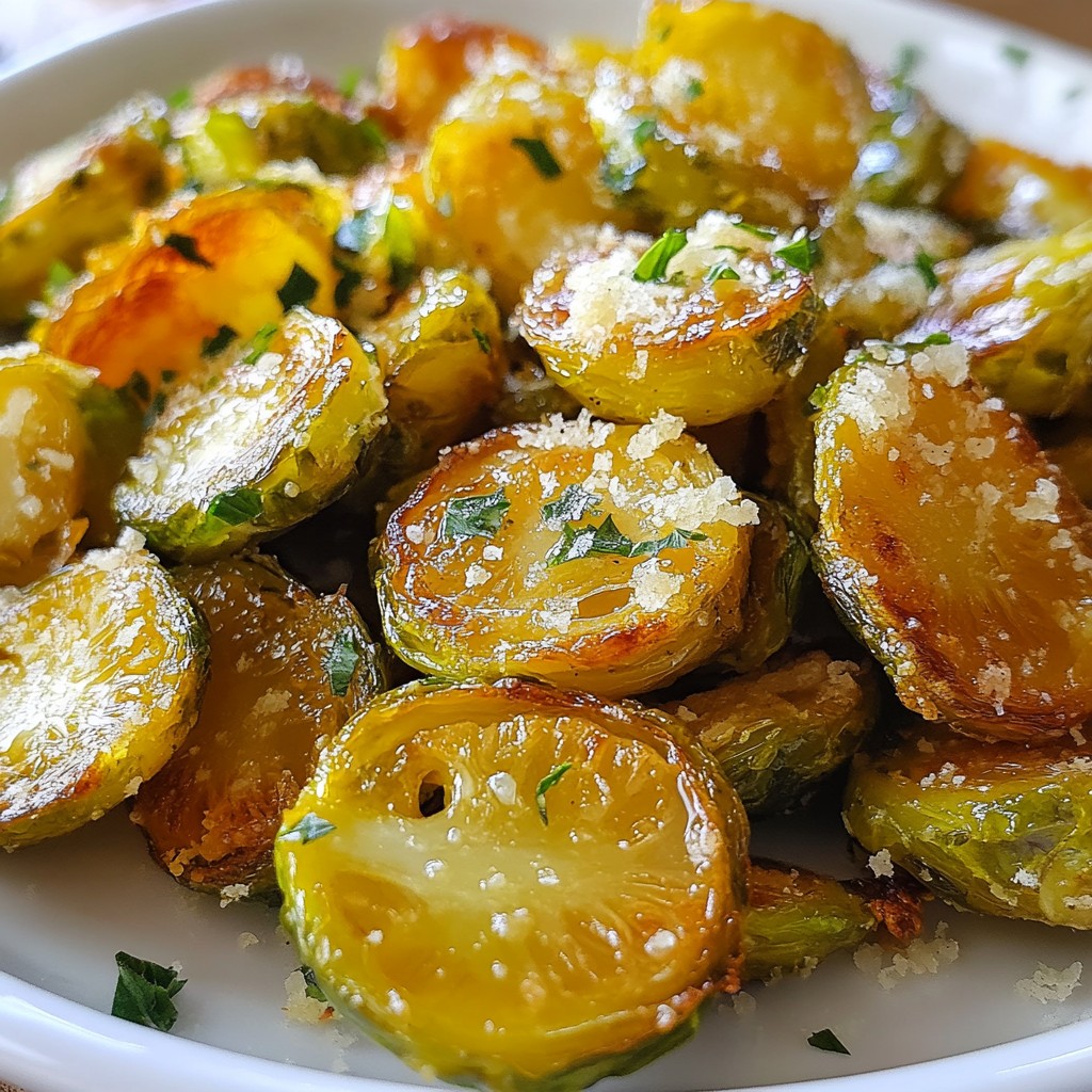 Garlic Parmesan Brussels Sprout Chips Crunchy Snack