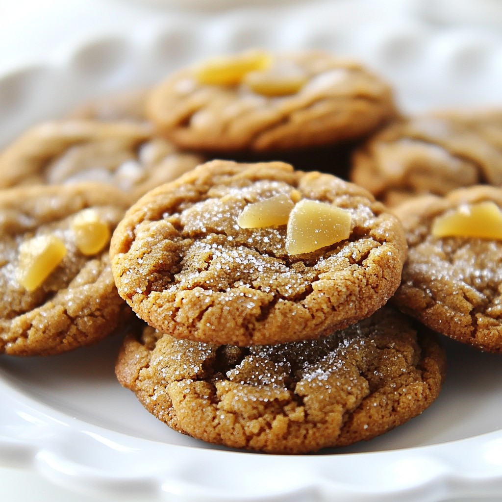 Chewy Ginger Molasses Cookies Tasty Holiday Treat