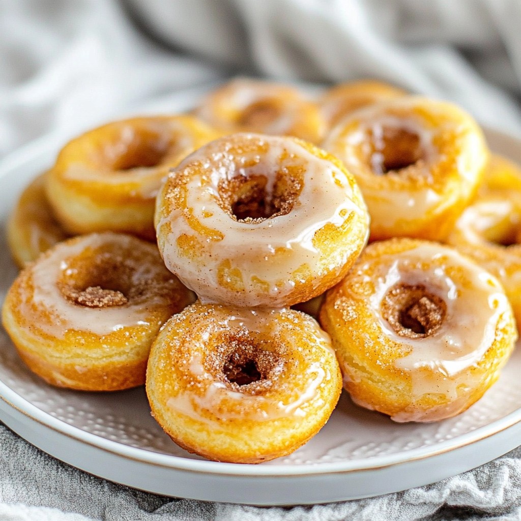 Fluffy Air-Fried Cinnamon Roll Donuts Delight
