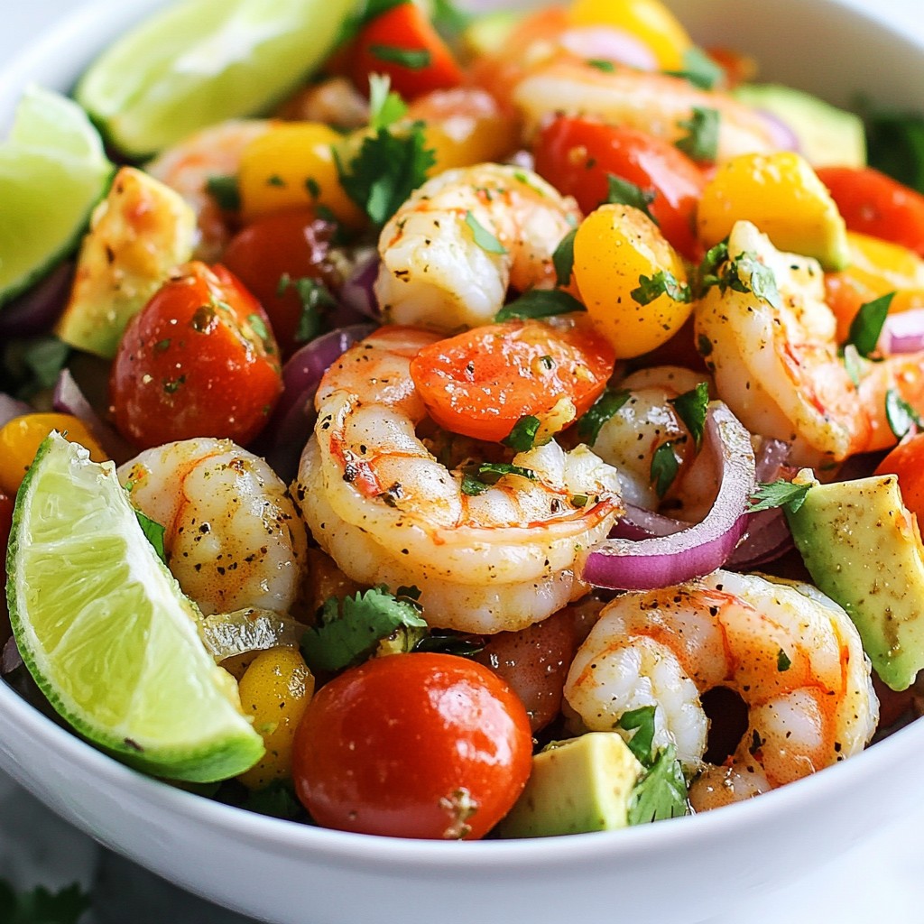 Spicy Shrimp Avocado Salad Fresh and Flavorful Meal
