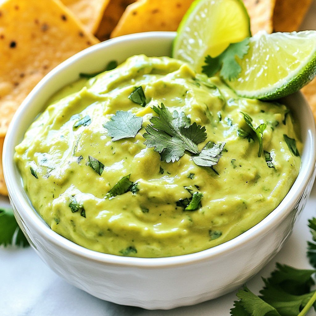 Avocado Cilantro Lime Dip Quick and Zesty Recipe