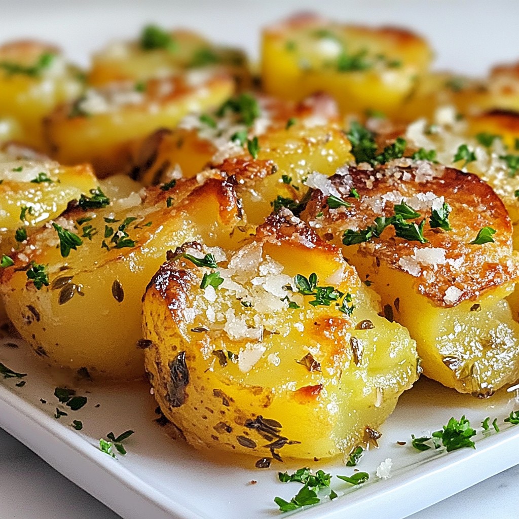 Garlic Herb Smashed Potatoes Savory and Simple Side