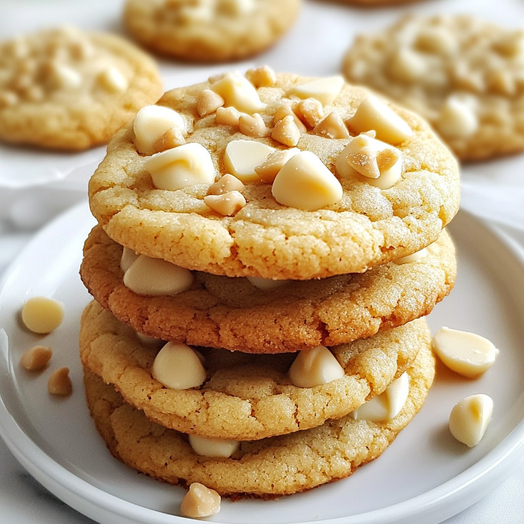 White Chocolate Macadamia Cookies Delightful Treat