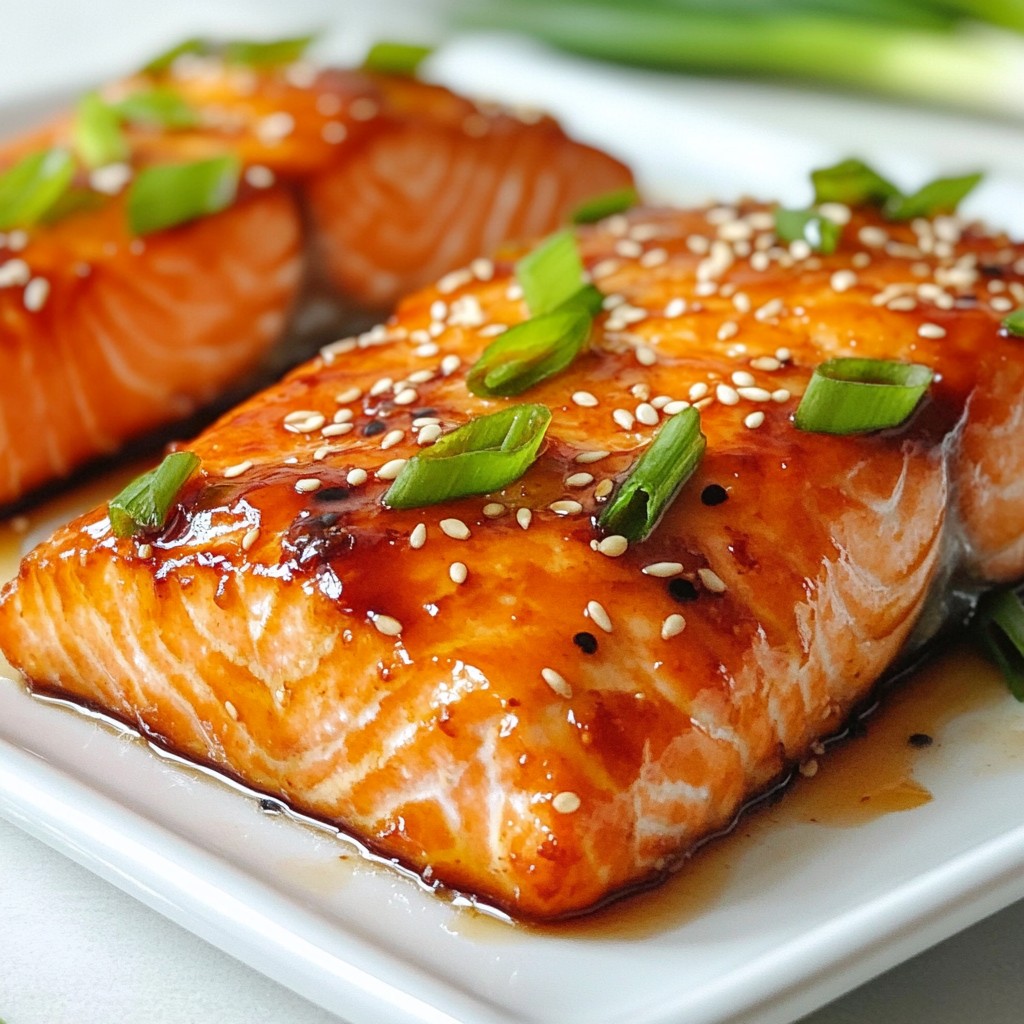 Air Fryer Honey Garlic Glazed Salmon Flavor Booster