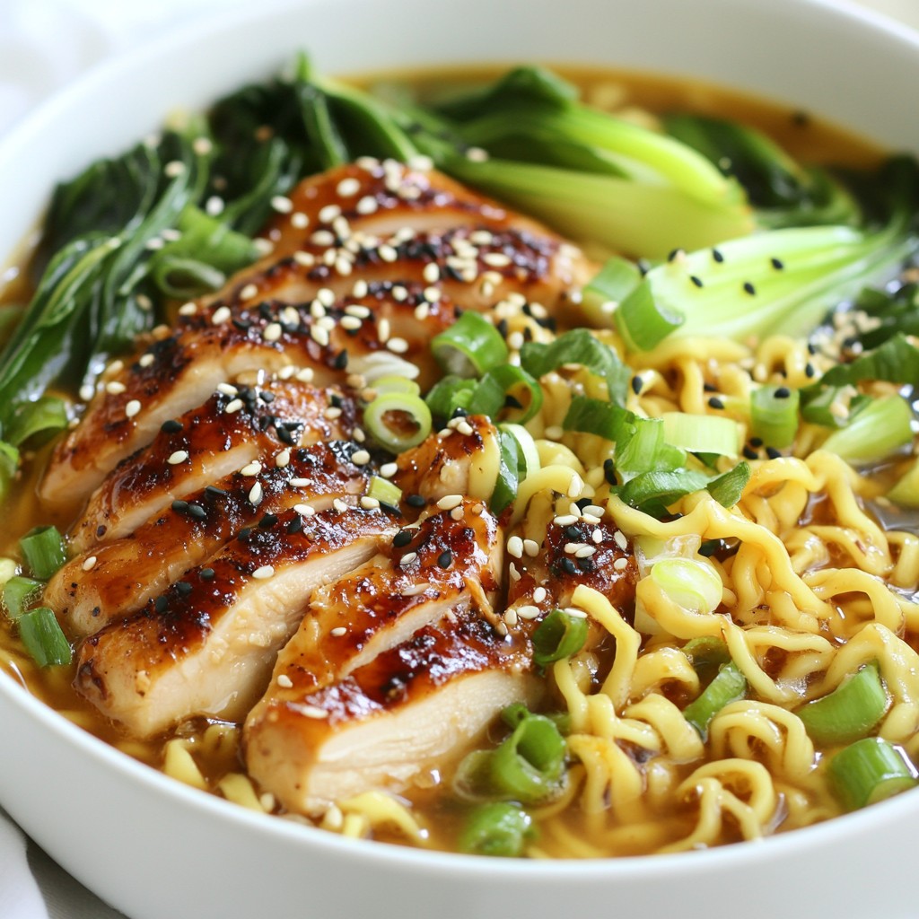 Honey Garlic Chicken Ramen Quick and Tasty Recipe