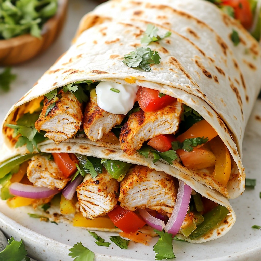 Spicy Cajun Chicken Wraps Flavorful and Easy Meal