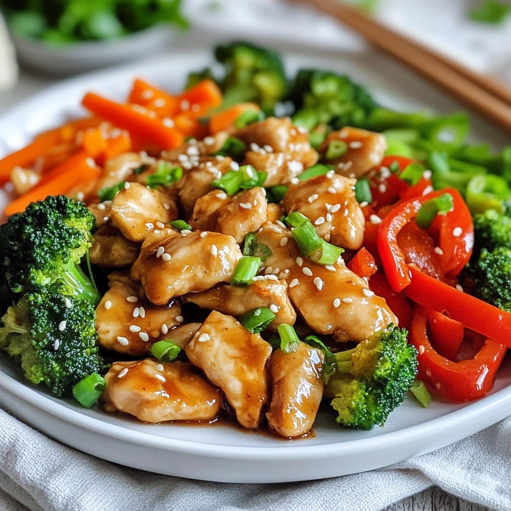 Honey Garlic Ginger Chicken Stir-Fry Simple Delight