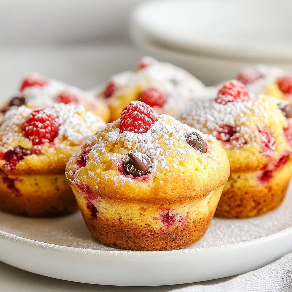 Raspberry Chocolate Chip Muffins Delightful Snack Idea