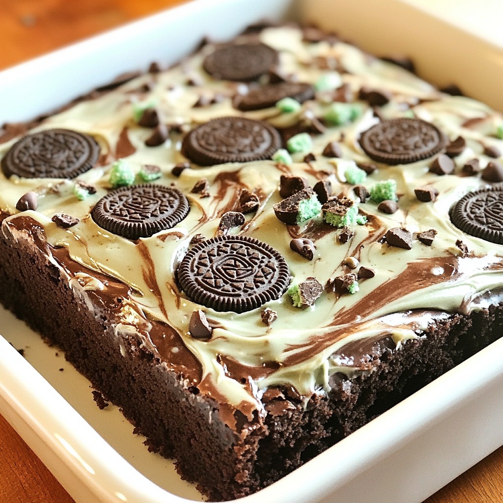 Chocolate Mint Oreo Brownies Rich and Decadent Treat