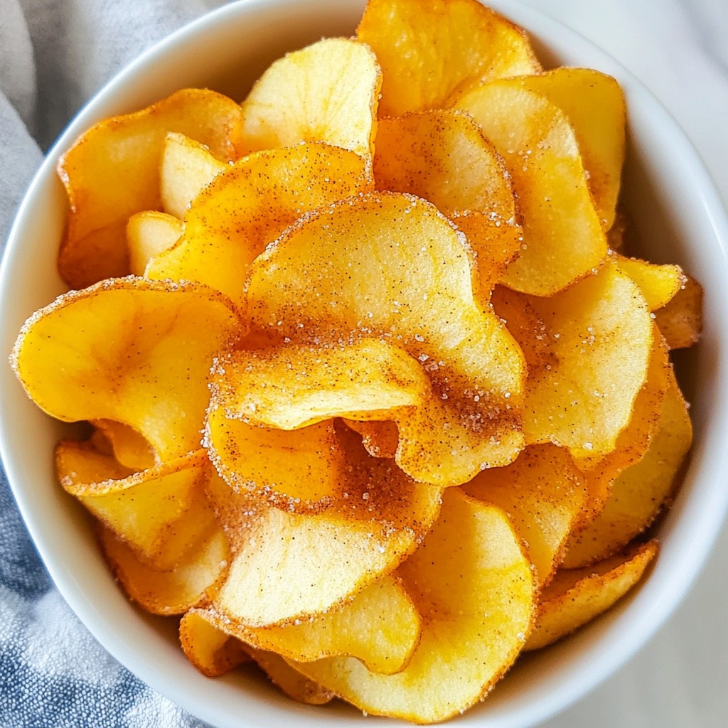 Cinnamon Sugar Apple Chips Crisp and Tasty Snack
