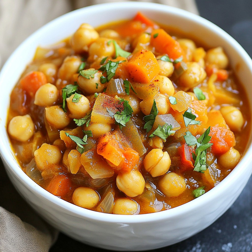 Moroccan Chickpea Stew Hearty and Flavorful Meal