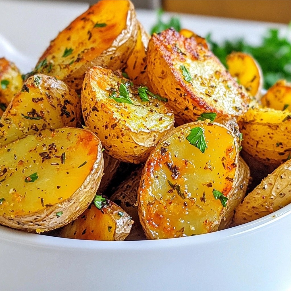 Crispy Air Fryer Herb-Roasted Fingerling Potatoes Recipe
