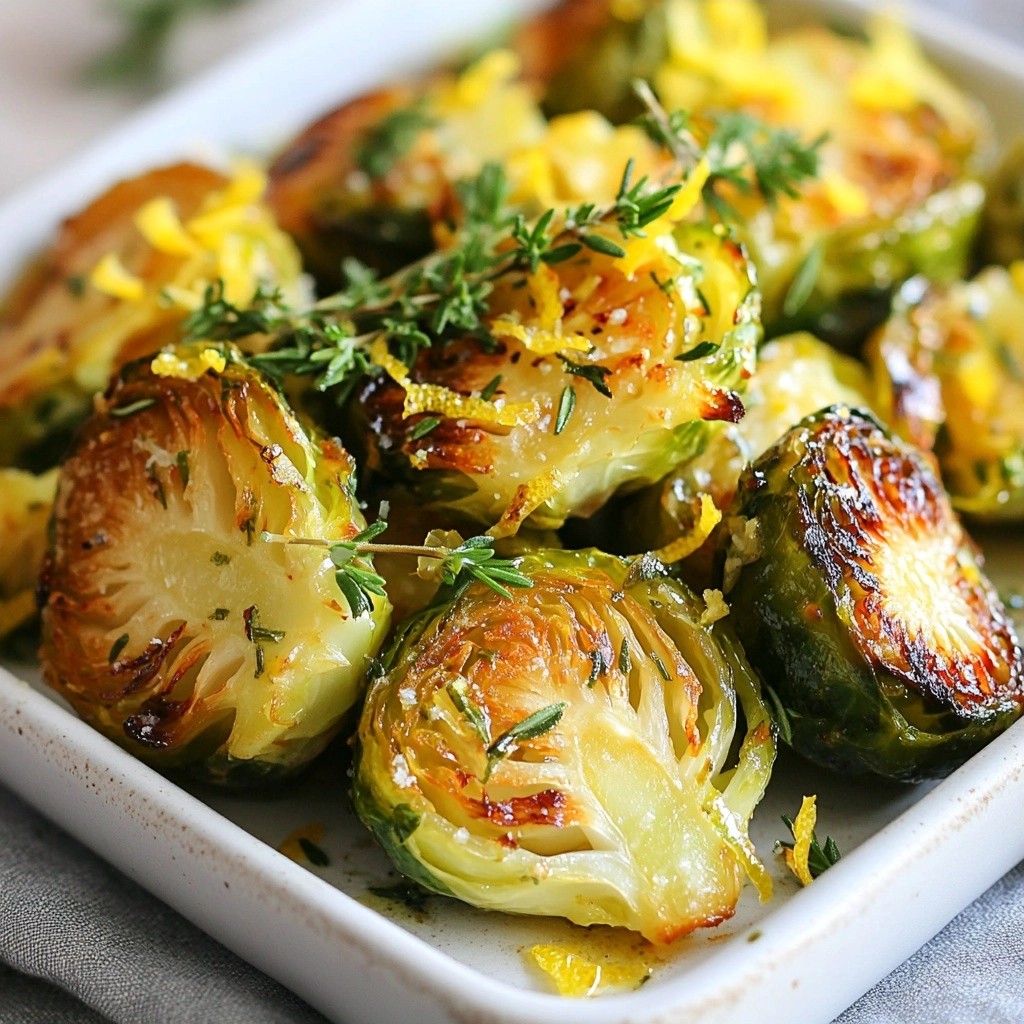 Savory Air-Fried Herb Butter Brussels Sprouts Delight