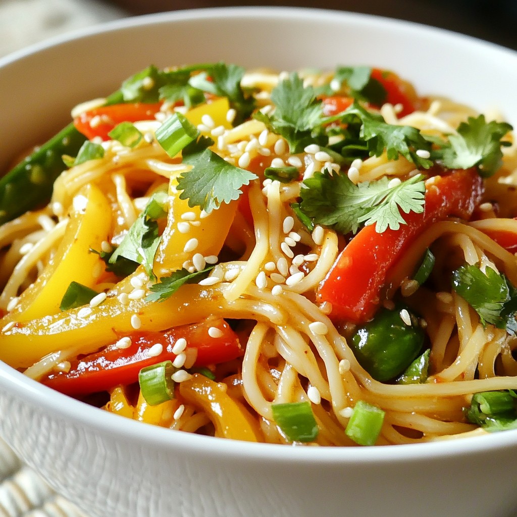 Sweet Chili Garlic Noodles Flavorful and Easy Meal